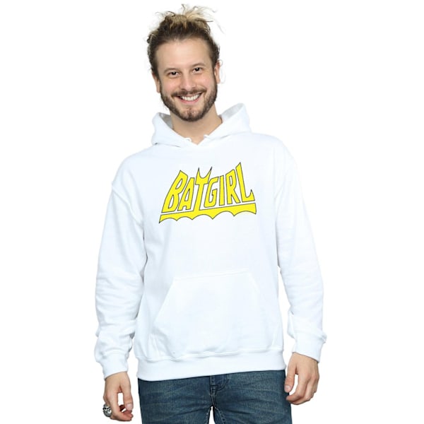 DC Comics Batgirl Logo Hoodie 4XL Vit White 4XL