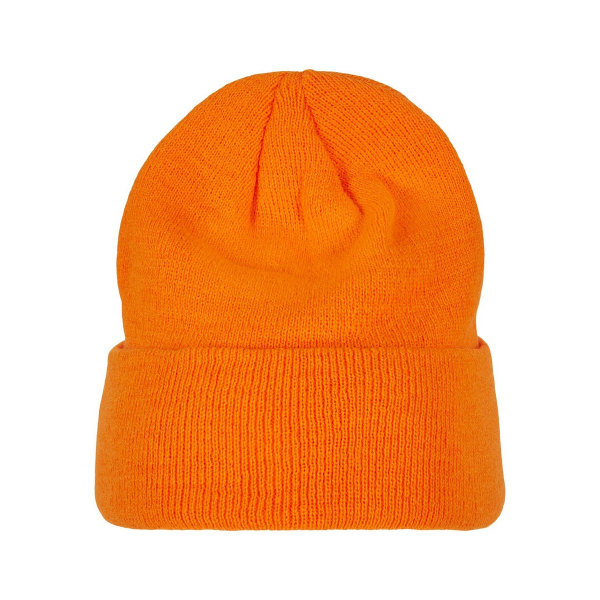 Bygg ditt varumärke Vuxna Unisex Heavy knit Beanie One Size Orang Orange One Size