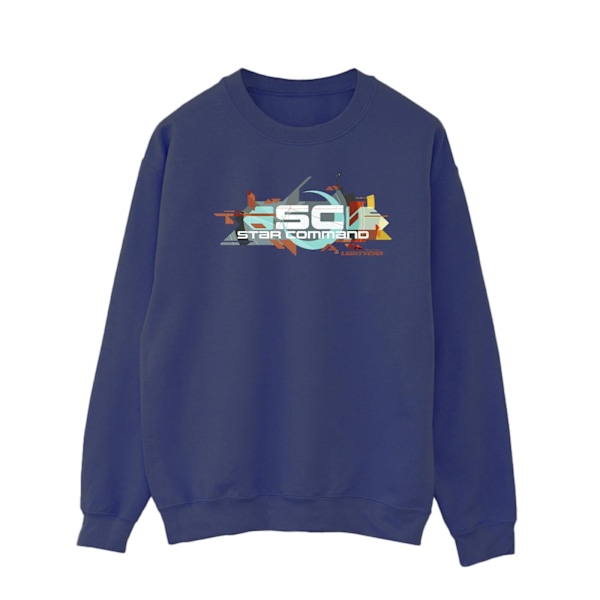 Disney Mens Lightyear Star Command Graphic Title Sweatshirt XXL Navy Blue XXL