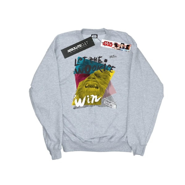 Star Wars Girls Let The Wookiee Win Sweatshirt 5-6 År Sport Sports Grey 5-6 Years