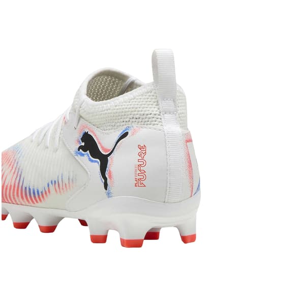 Puma Barn/Kids Future 8 Match Konstgräsfotbollsskor White/Black/Red 5 UK