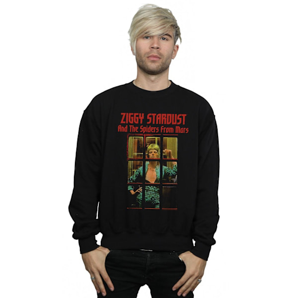 David Bowie Herr Ziggy Stardust Spider Sweatshirt L Svart Black L