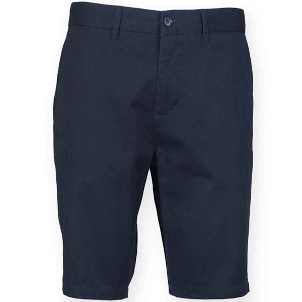 Front Row Herr Chino Stretch Shorts 34R Marinblå Navy 34R