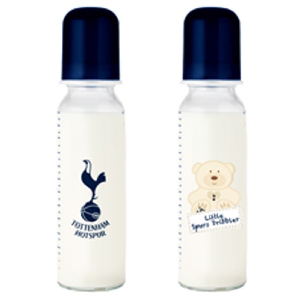 Tottenham Hotspur FC officiella nappflaska (2-pack) Baby Navy/White 250ml