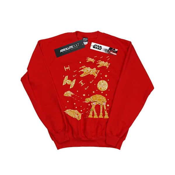 Star Wars Girls Gingerbread Battle Sweatshirt 12-13 år Röd Red 12-13 Years