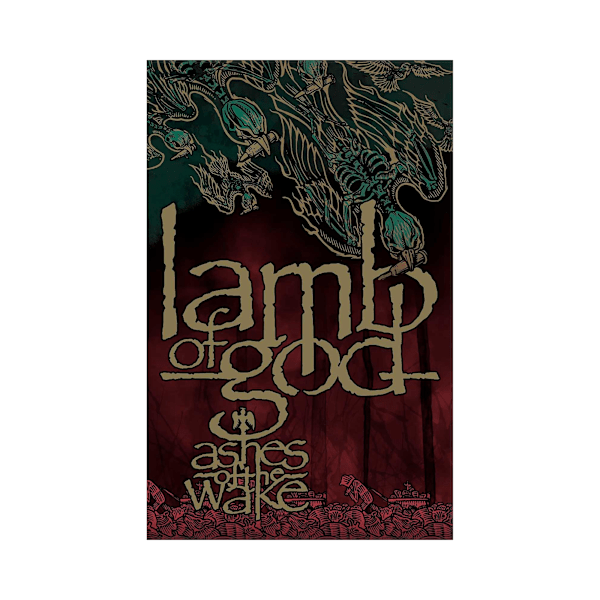 Lamb Of God Ashes Of The Wake Textil Affisch En Storlek Brun/Grön Brown/Green One Size