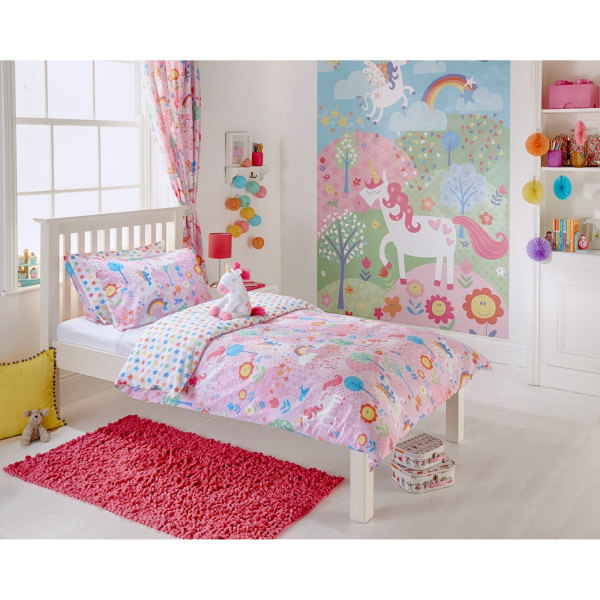 Riva Home Unicorn Barn/Barn toddler ( 120 x 150 cm Pink Toddler (120 x 150cm)