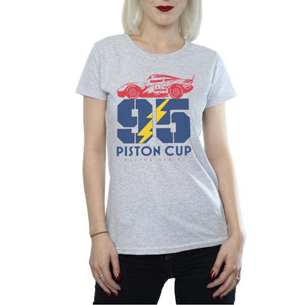 Disney Dam/Dam Cars Piston Cup 95 Bomull T-shirt L Sport Sports Grey L