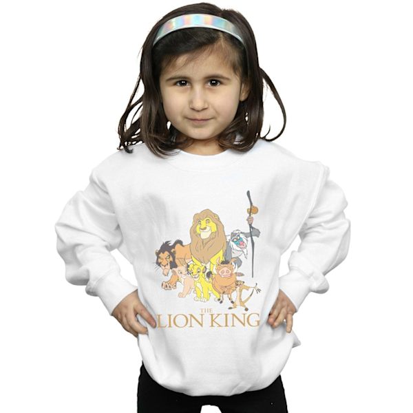 Disney Girls The Lion King Group Sweatshirt 9-11 år Vit White 9-11 Years