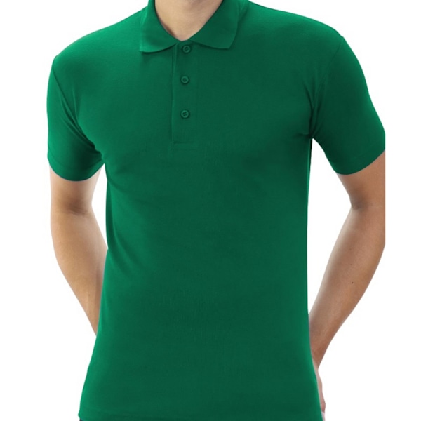 Casual Classic Herr Pique Polo 5XL Skogsgrön Forest Green 5XL