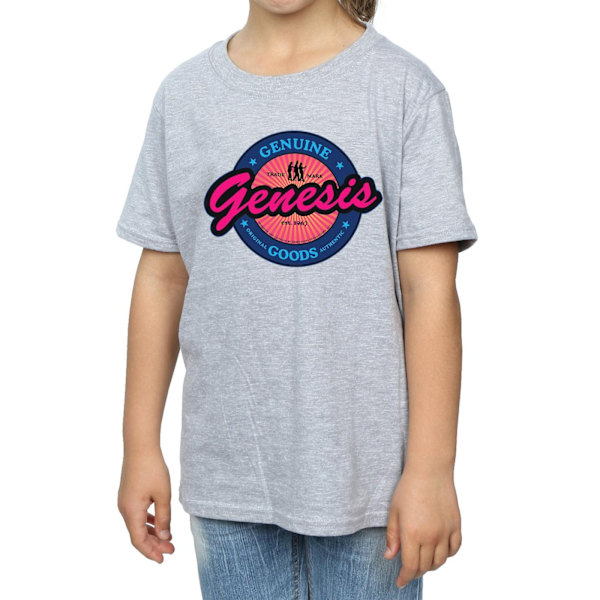 Genesis Girls Neon Logo Bomull T-shirt 5-6 år Sports Grey Sports Grey 5-6 Years