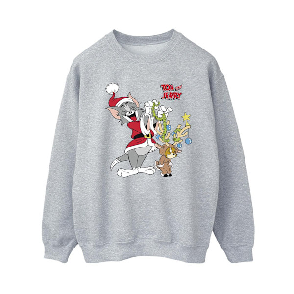 Tom & Jerry Dam/Damjul Jul Ren Sweatshirt 4XL Sportgrå Sports Grey 4XL