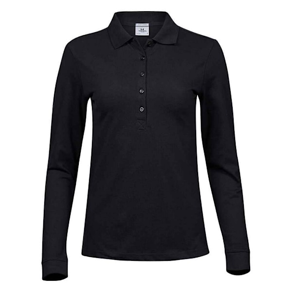 Tee Jays Dam/Damer Lyxig Stretch Långärmad Polotröja X Black XXL