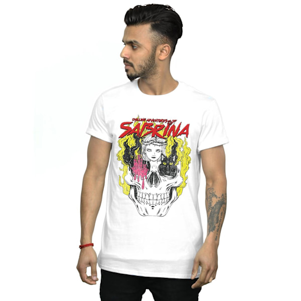 The Chilling Adventures Of Sabrina Herr Ikon Skalle T-shirt S Vit White S