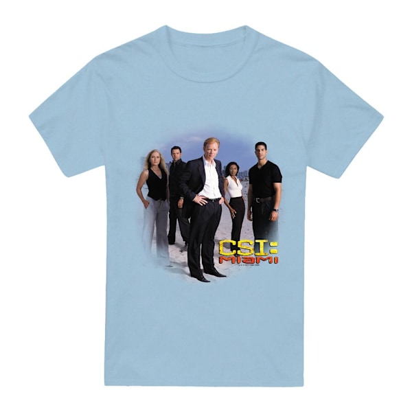 CSI Herr Miami Cast T-Shirt 3XL Ljusblå Light Blue 3XL