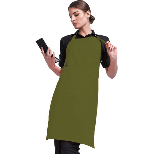 Förkläde i bästa färger för damer/damer med ficka/arbetskläder Olive One Size