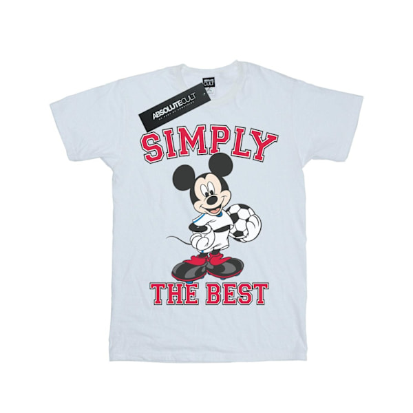 Disney Boys Mickey Mouse Simply The Best T-Shirt 7-8 år Vit White 7-8 Years