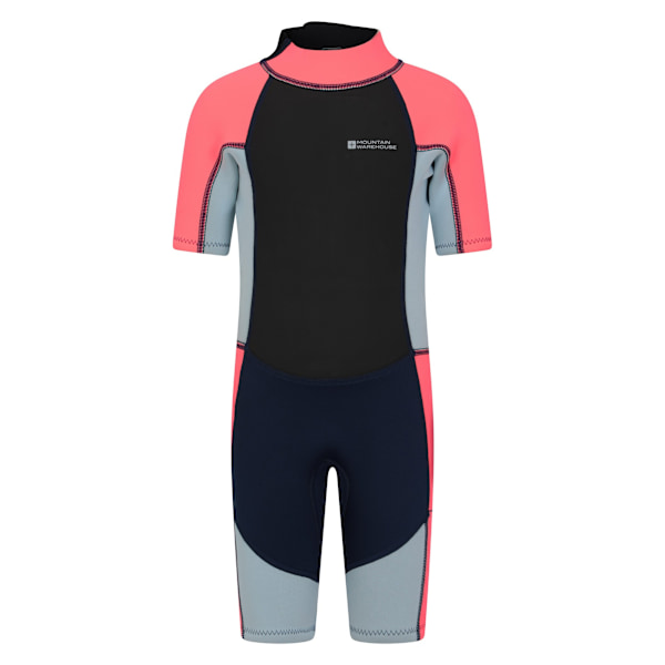 Mountain Warehouse Barnkläder/Barn Kontrastpanel Våtdräkt 7-8 År Fuchsia Fuchsia 7-8 Years