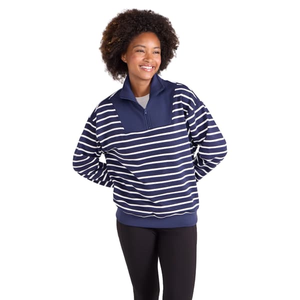 Mountain Warehouse Dam/Kvinnor Naiper Drop Shoulder Sweatshirt Navy 10 UK