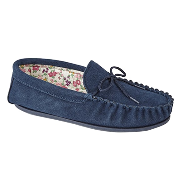 Mokkers Womens/Ladies Lily Slip On Tofflor 4 UK Navy Navy 4 UK