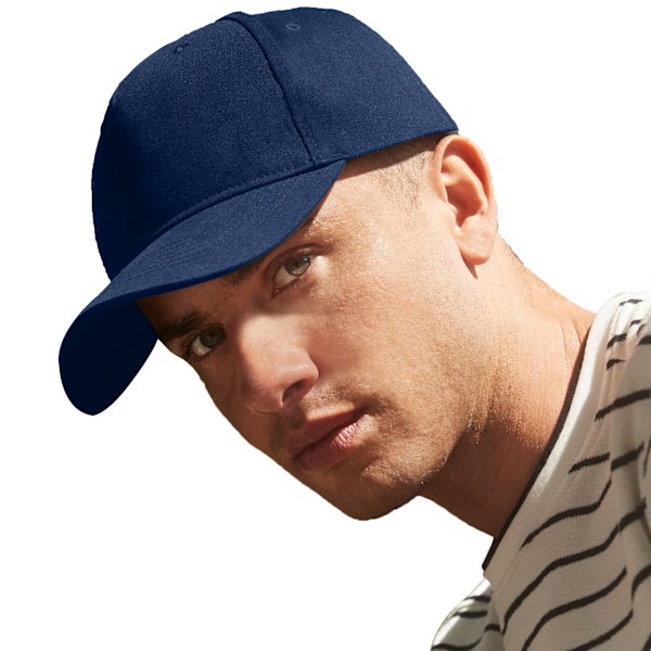 Beechfield Unisex Vuxen Ekologisk Bomull 5 Panel Baseball Cap One Navy Blue One Size