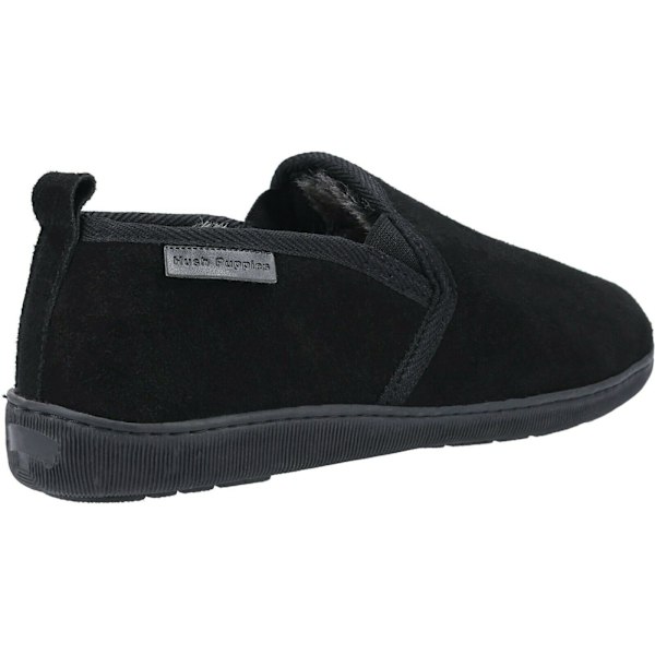 Hush Puppies herr Arnold Slip On lädersko 6 UK svart Black 6 UK