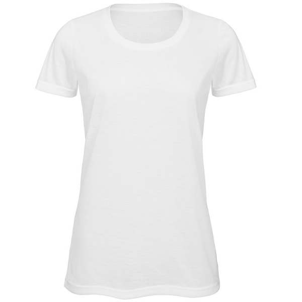 B&C Dam/Kvinnors Sublimering T-Shirt 10 UK Vit White 10 UK