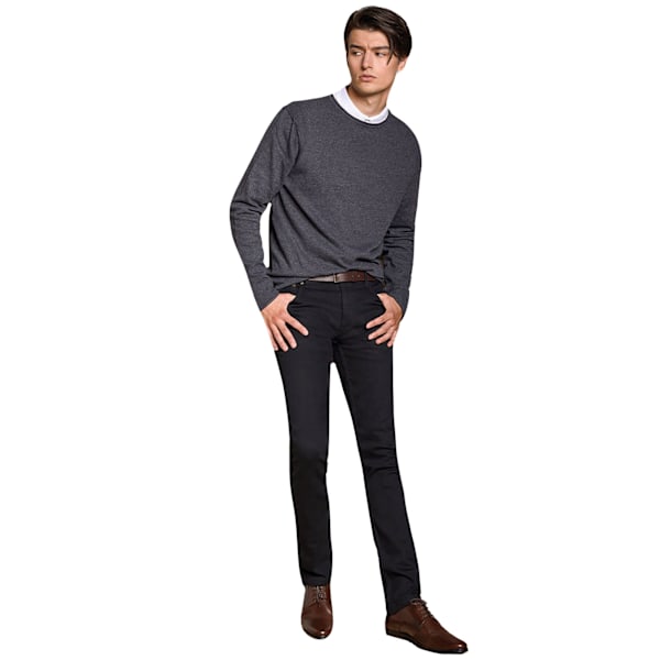 AWDis So Denim Herr Leo Straight Fit Jeans 40L Svart Black 40L
