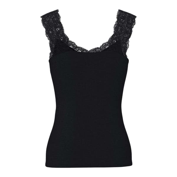 Pieces Dam/Kvinnor Figursydd Linne S Svart Black S