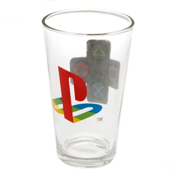 Playstation Official Large Glass One Size Klar/Mångfärgad Clear/Multicoloured One Size