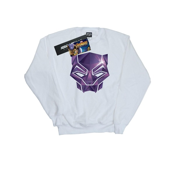 Marvel Mens Avengers Infinity War Black Panther Geometric Sweat White XXL