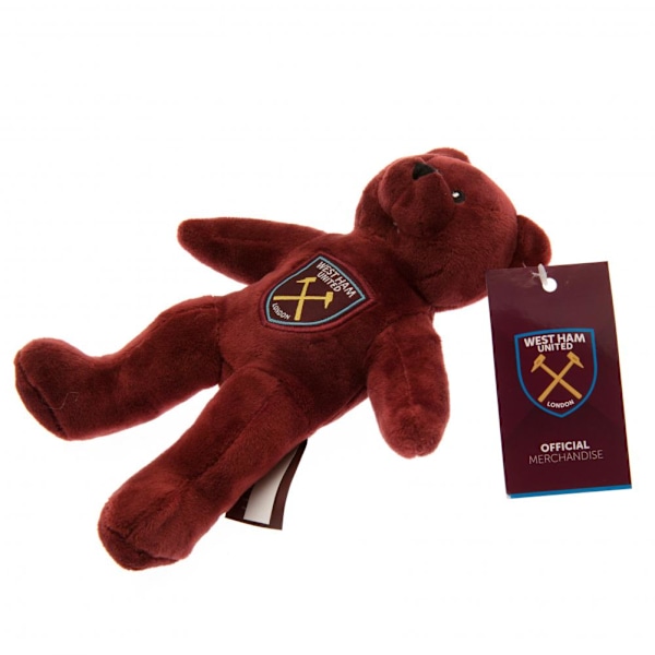 West Ham United FC Mini Bear Plyschleksak En Storlek Röd Red One Size