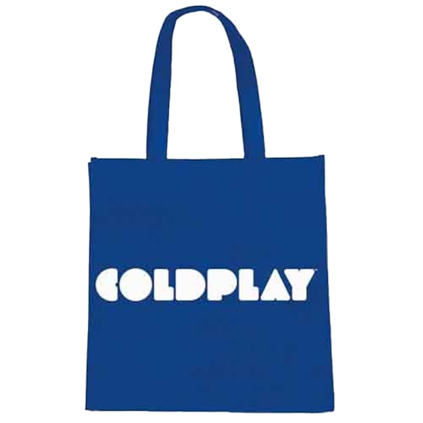 Coldplay Trend Version Logotyp Miljövänlig Tygväska One Size Blå Blue One Size