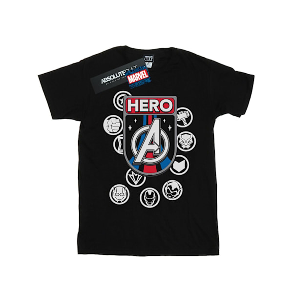 Marvel Hero Badge T-shirt M Svart Black M