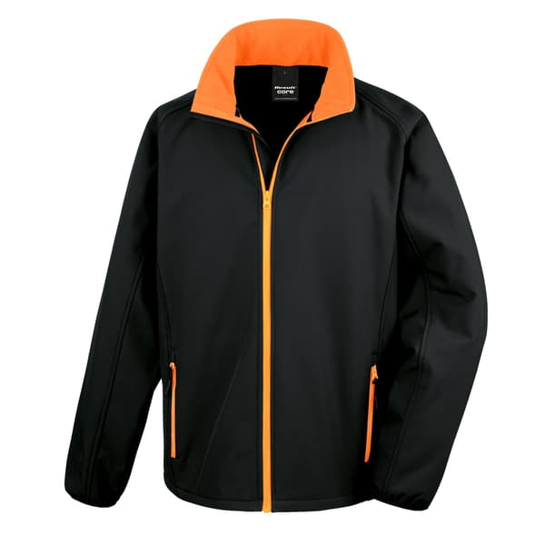 Result Core Printable Softshelljacka för Herr M Gul/Svart Yellow / Black M