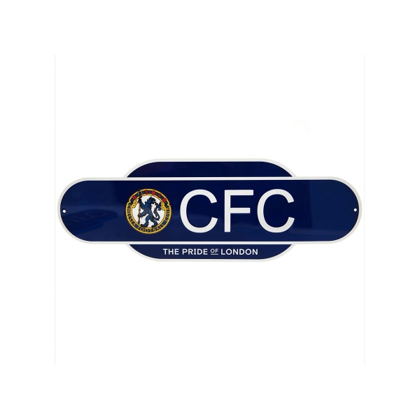 Chelsea FC Retro Years Plaque One Size Blå/Vit Blue/White One Size
