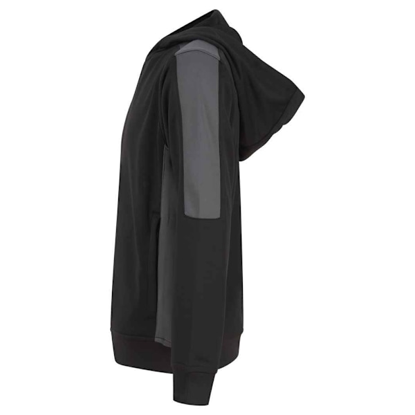 Finden & Hales Barn/Kids Team Kontrast Huvtröja 9-10 År B Black/Gunmetal Grey 9-10 Years