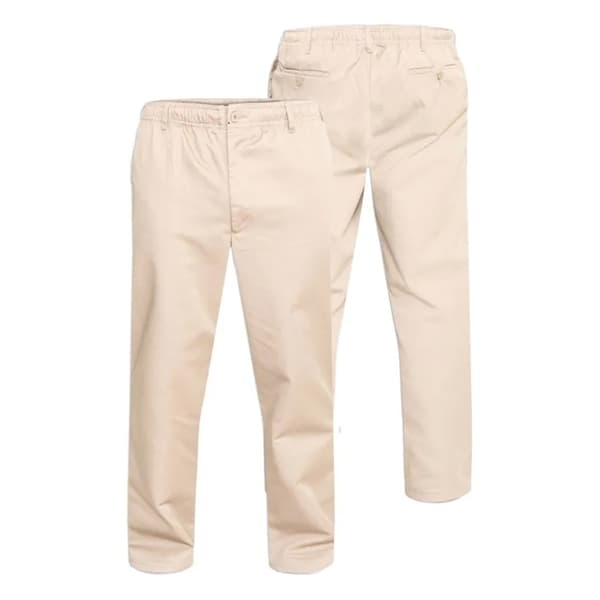 Duke Herr D555 Basilio Rugbybyxor med Elastisk Midja 40S Stone Stone 40S