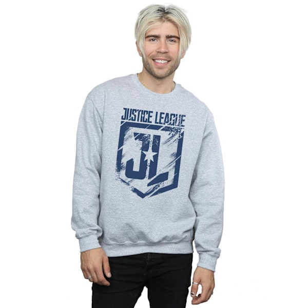 DC Comics Justice League Movie Indigo Logo Sweatshirt XL S Sports Grey XL