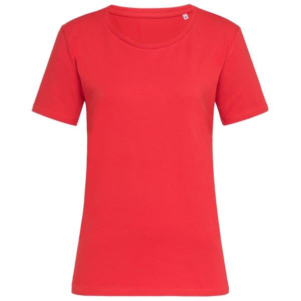 Stedman Dam/Kvinnor Stjärnor T-shirt M Scarlet Red Scarlet Red M