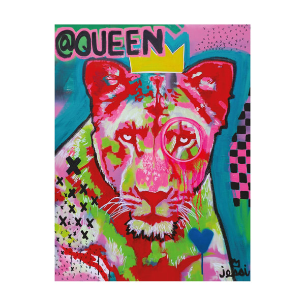 Jessi Dahlquist @Queen Print 80cm x 60cm Flerfärgat Multicoloured 80cm x 60cm