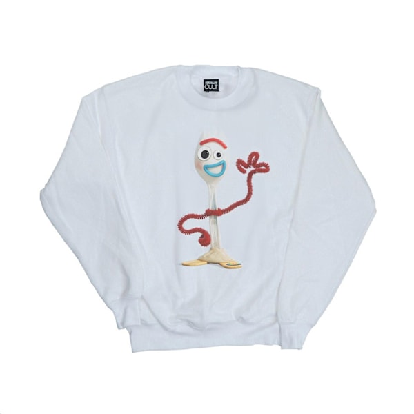 Disney Pojkar Toy Story 4 Forky Sweatshirt 7-8 År Vit White 7-8 Years