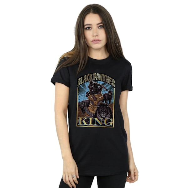 Marvel Womens/Ladies Black Panther Homage Bomull Boyfriend T-Sh Black 3XL