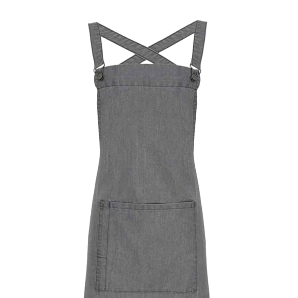 Premier Cross Back Barista Haklappsförkläde One Size Grå Denim Grey Denim One Size