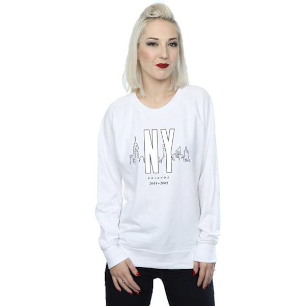 Friends Dam/Damer NY City Sweatshirt L Vit White L