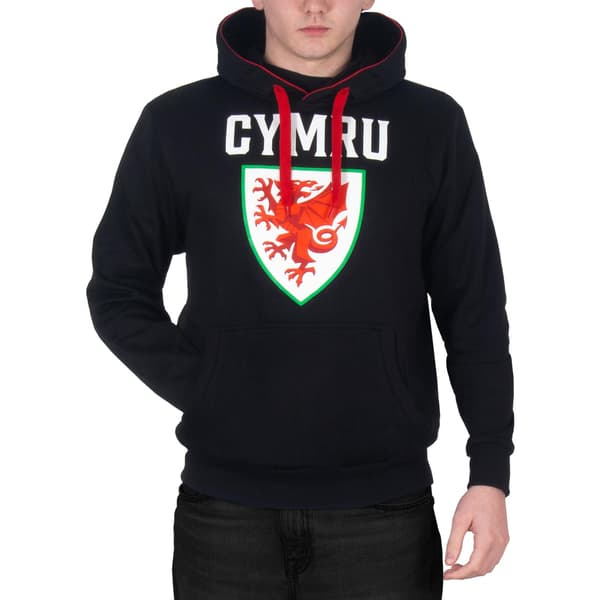 FA Wales Herr Grafisk Fleecetröja M Svart Black M