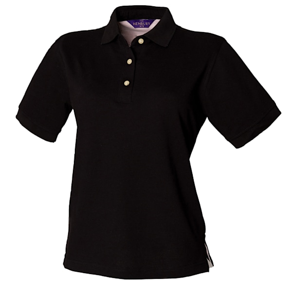 Henbury Dam/Damer Klassisk Polotröja L Svart Black L