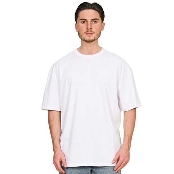 Casual Classics Unisex Vuxen Kammad Ringspunnen Bomull Lång Oversize White M