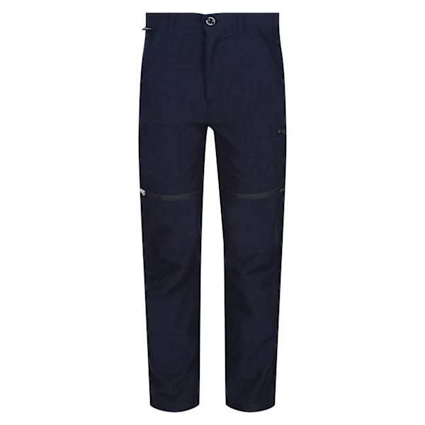 Regatta Highton Stretch Zip-Off Vandringsbyxor för Barn/Barn 9-10 år Marinblå Navy 9-10 Years