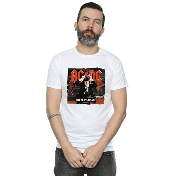 AC/DC Live At River Plate Columbia Records T-shirt 3XL Vit White 3XL